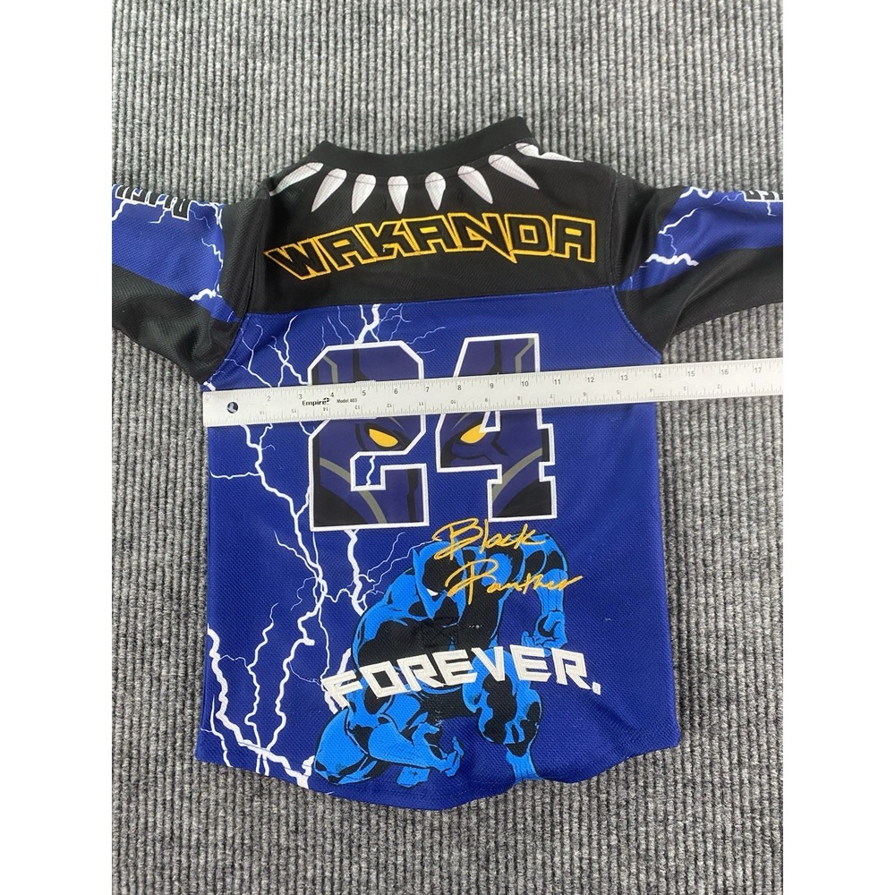 Black Panther Hockey Jersey Extra Small Blue Purple Back Headgear Classics 1966 - Picture 10 of 15